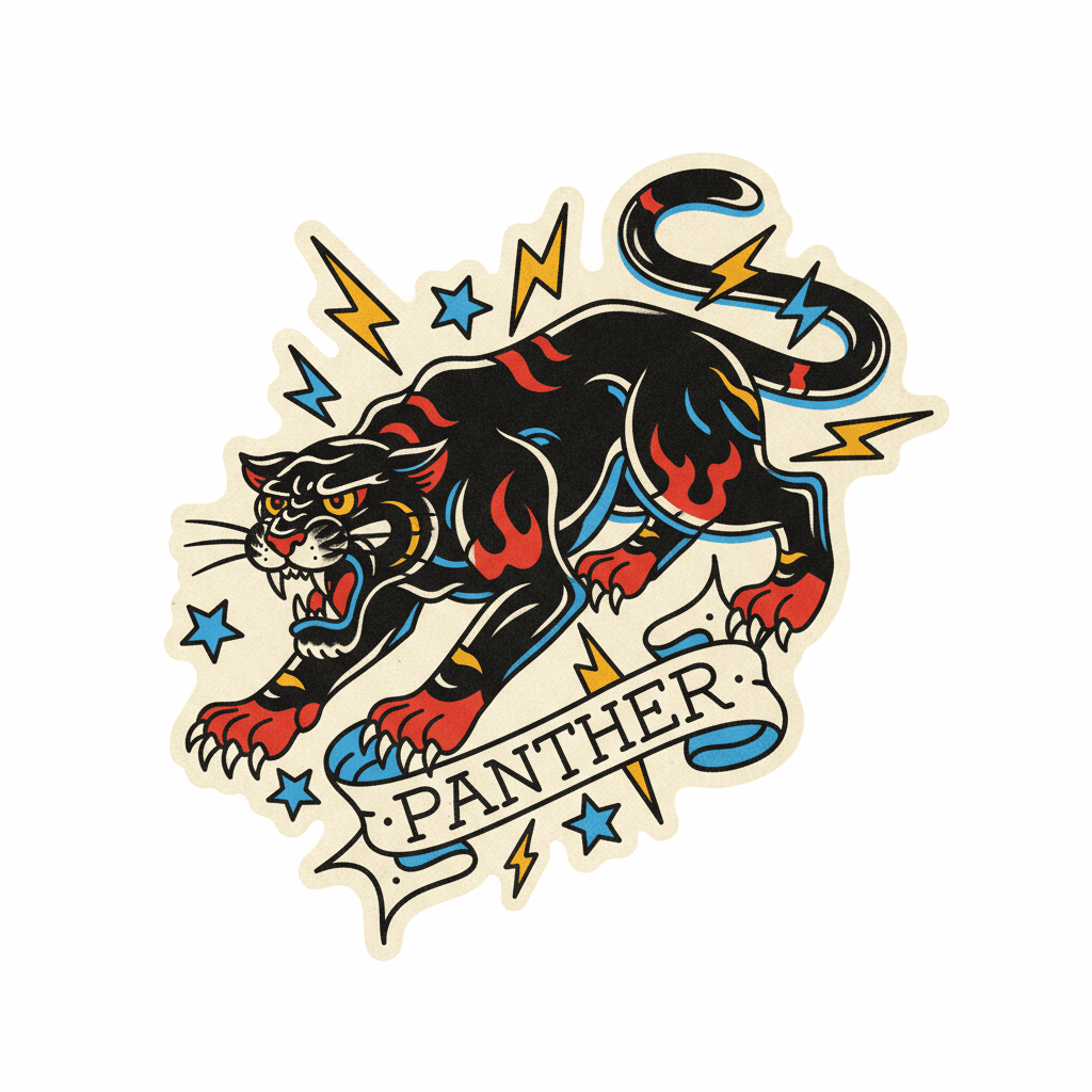 American Traditional tattoo flash design 31