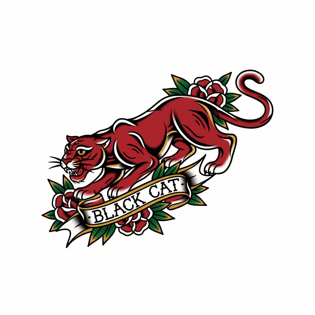 American Traditional tattoo flash design 32