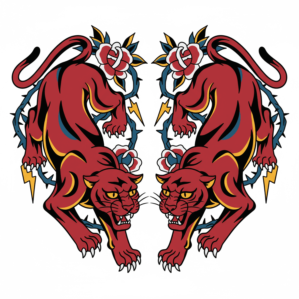 American Traditional tattoo flash design 37