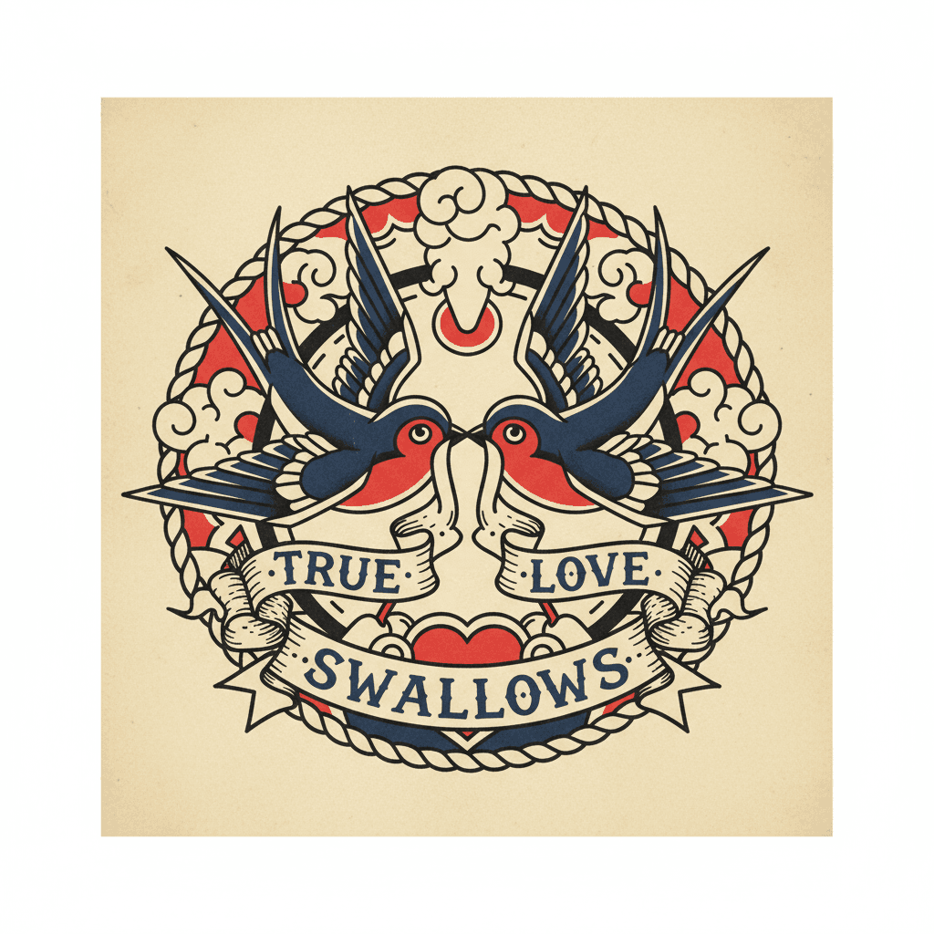 American Traditional tattoo flash design 48