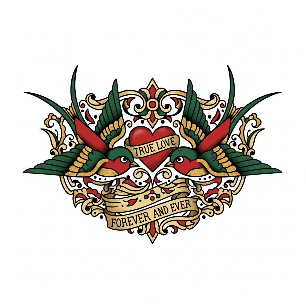 American Traditional tattoo flash design 53