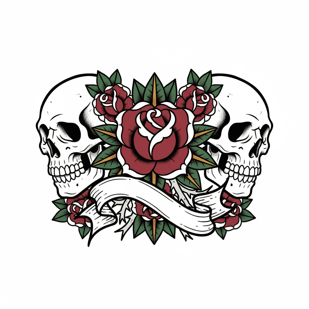 American Traditional tattoo flash design 83