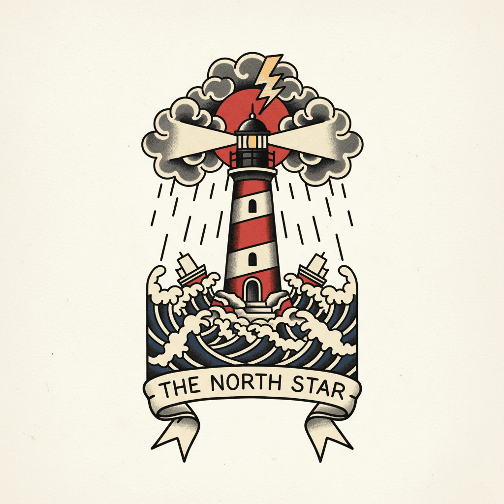 American Traditional tattoo flash design 93