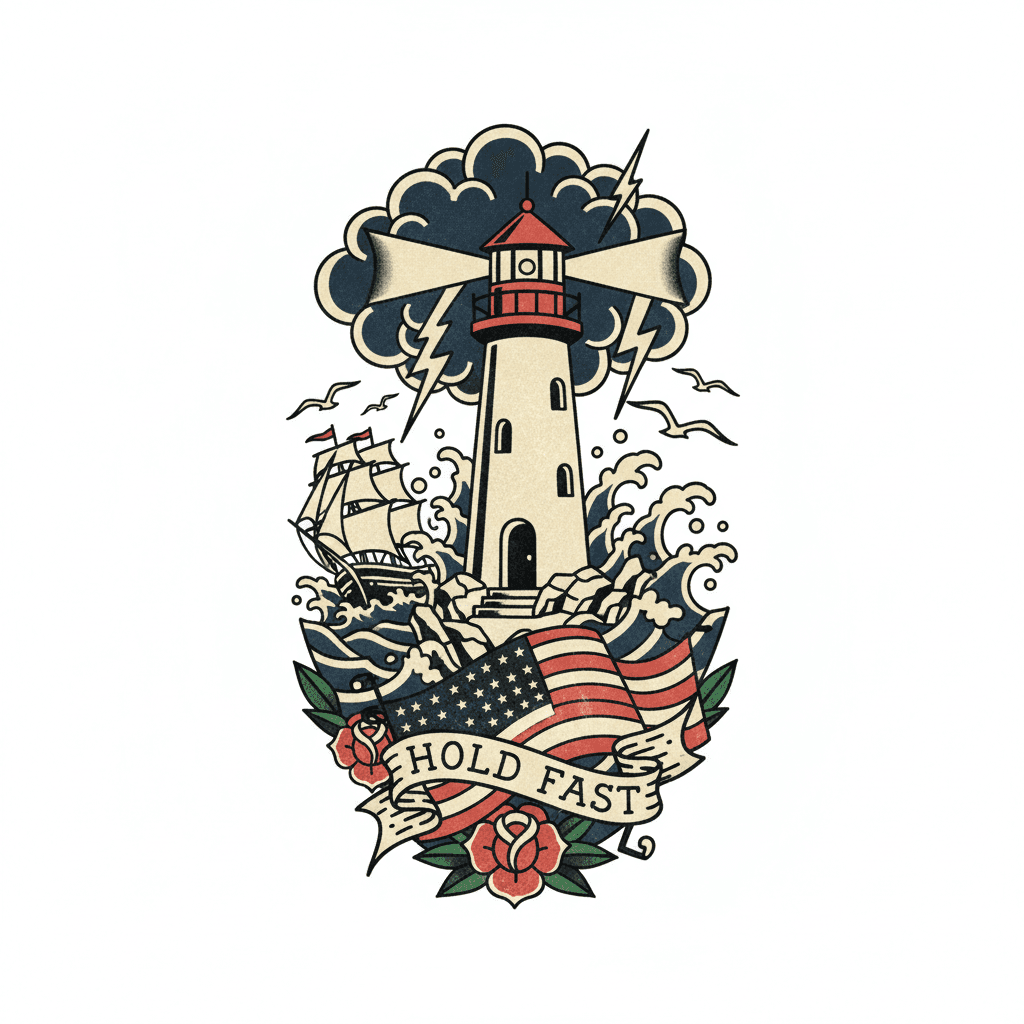 American Traditional tattoo flash design 96