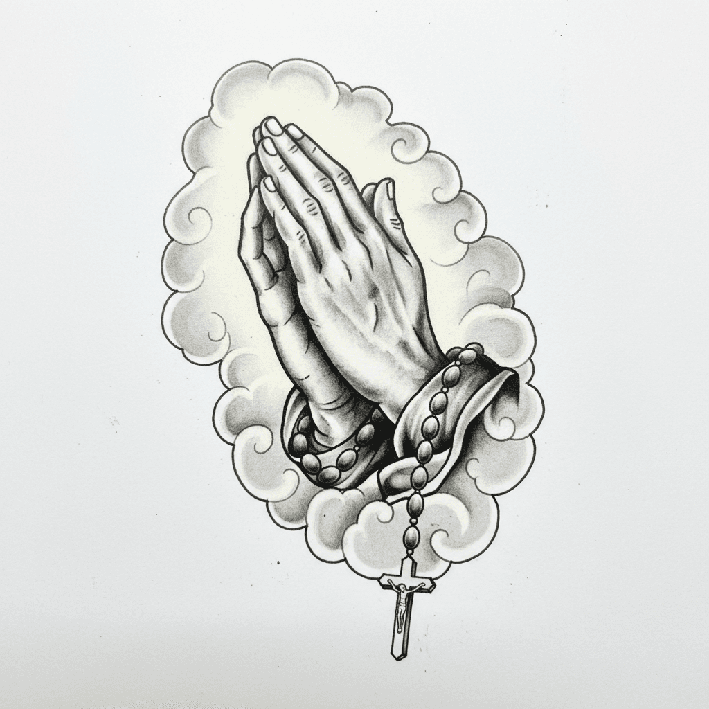 Black & Grey tattoo flash design 5