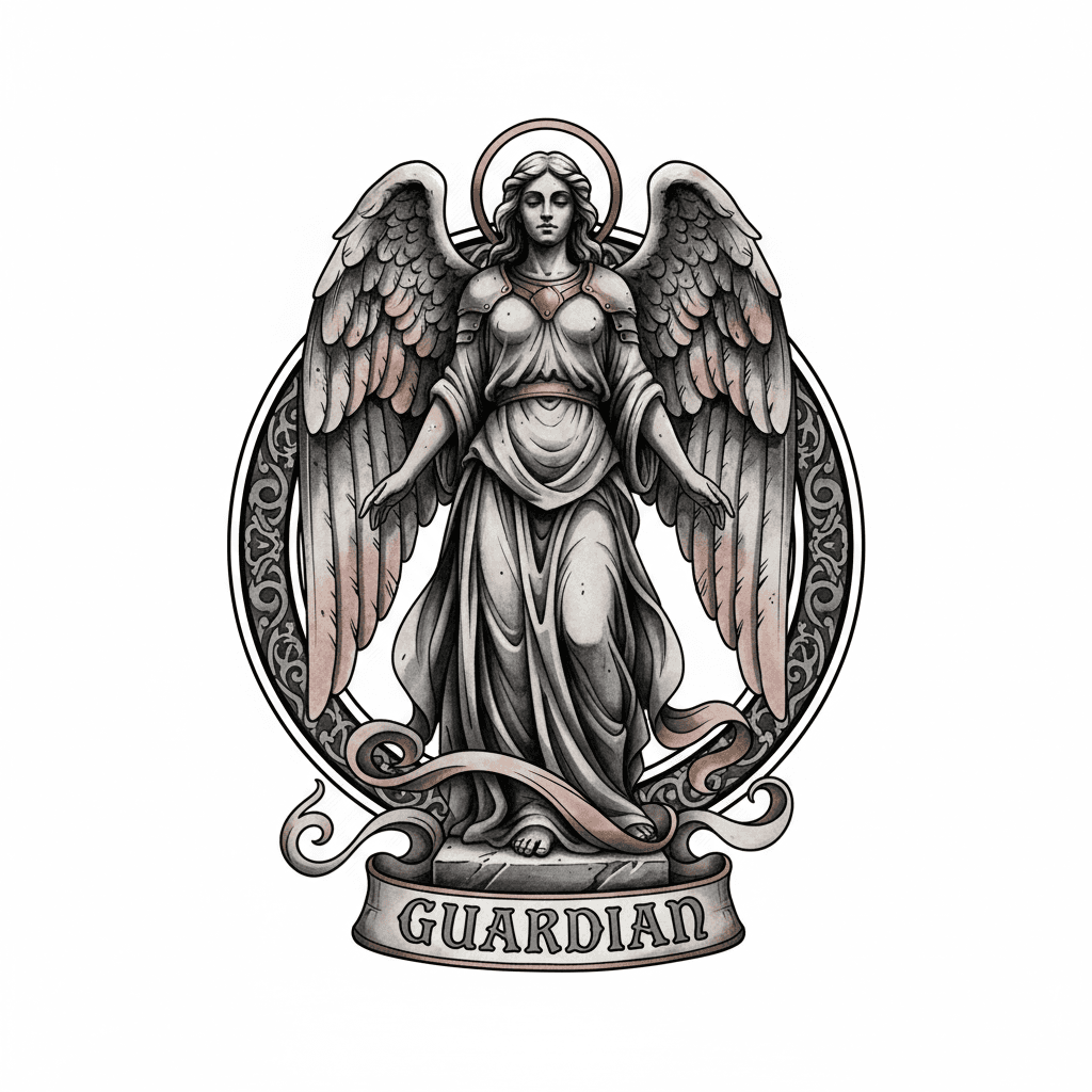 Black & Grey tattoo flash design 8