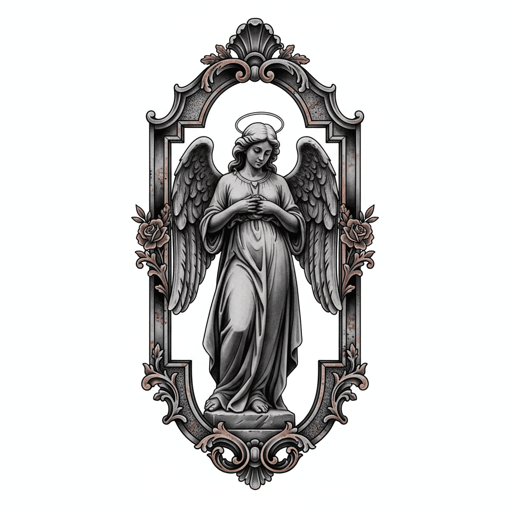 Black & Grey tattoo flash design 11