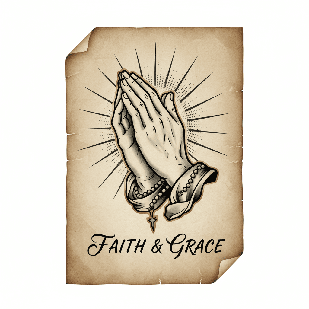 Black & Grey tattoo flash design 73