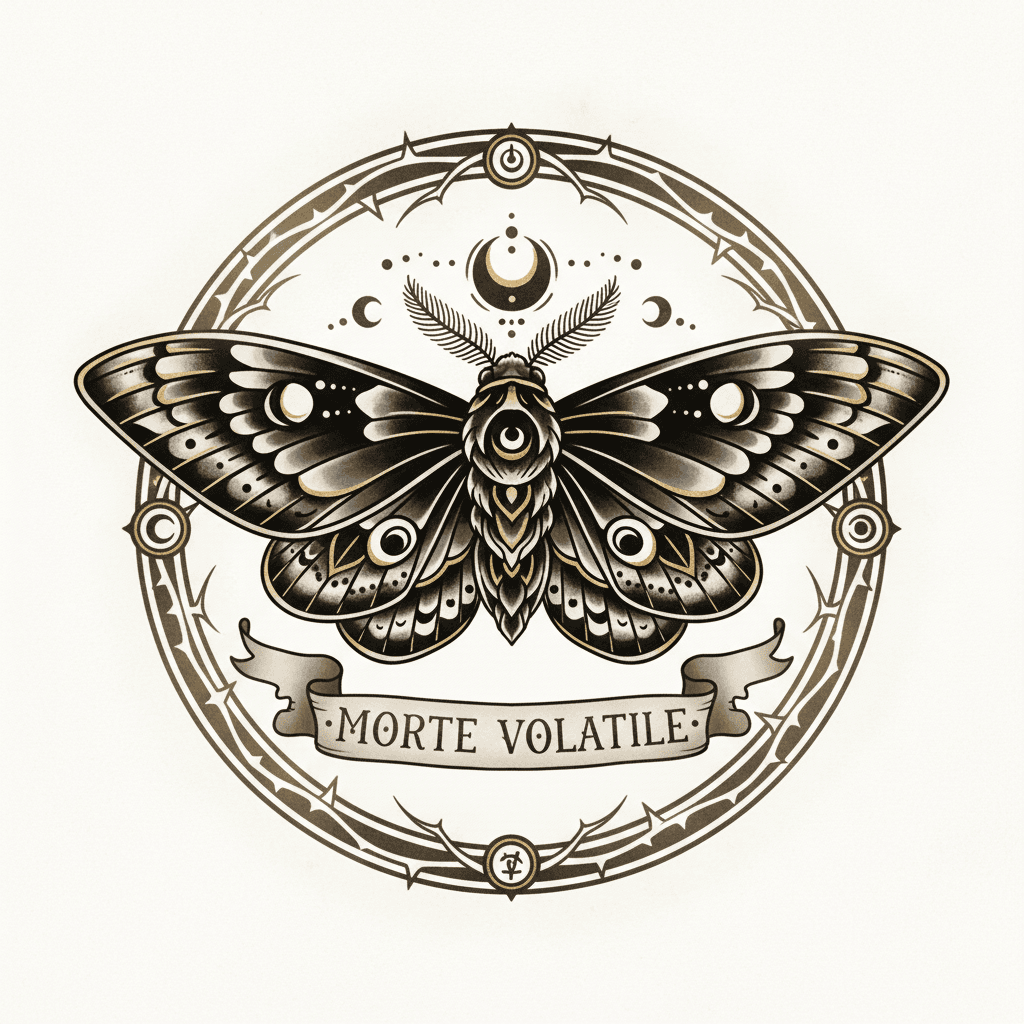 Black & Grey tattoo flash design 76