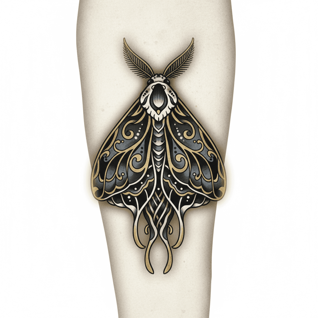 Black & Grey tattoo flash design 79