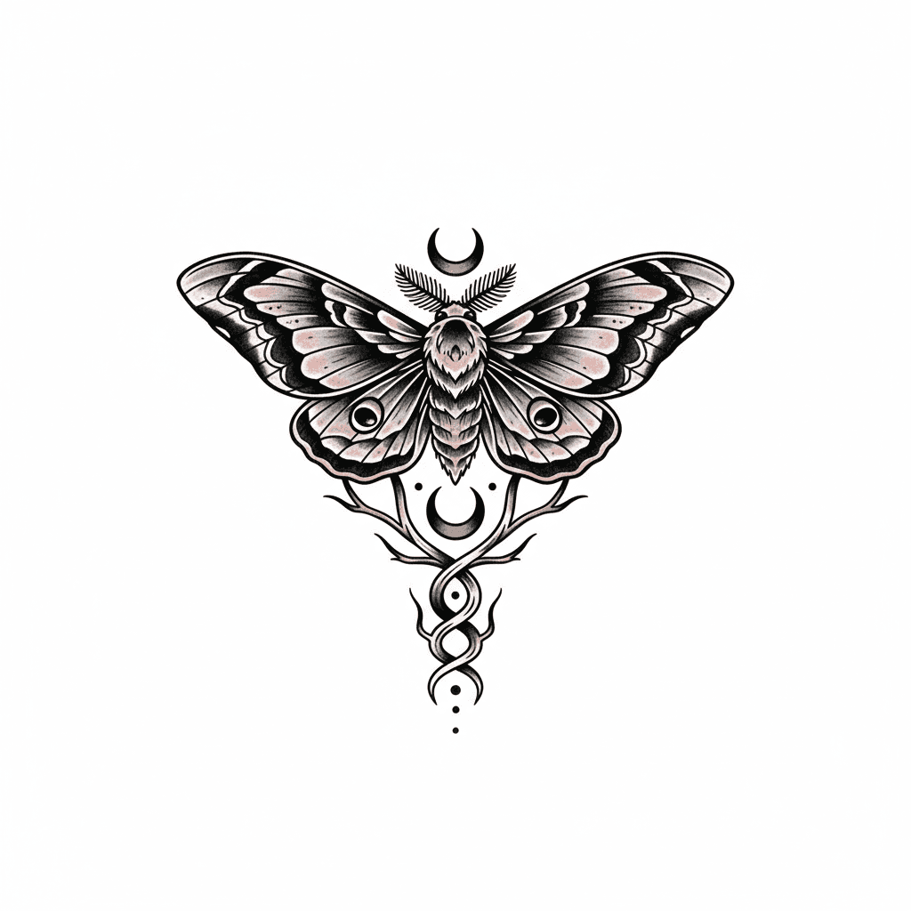 Black & Grey tattoo flash design 80