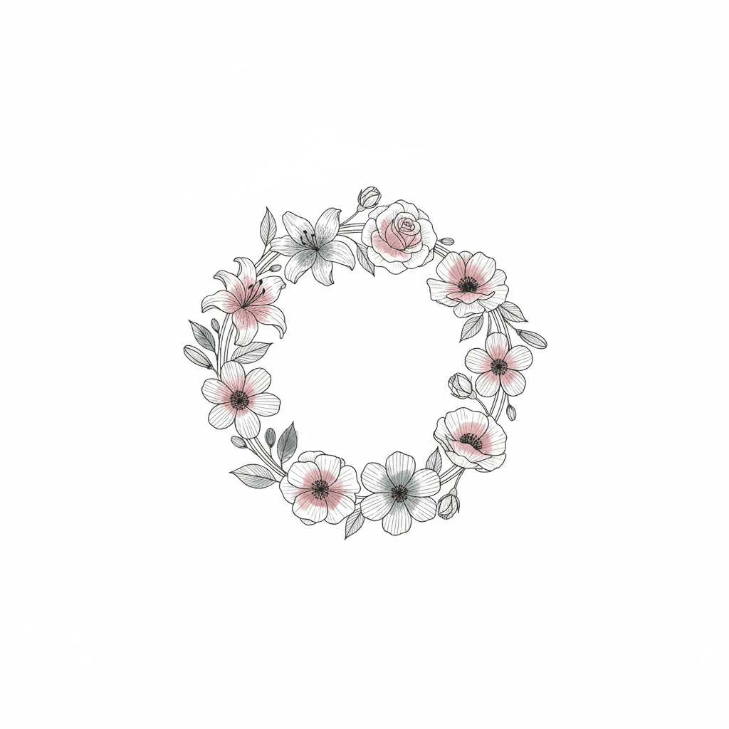 Fine Line tattoo flash design 22