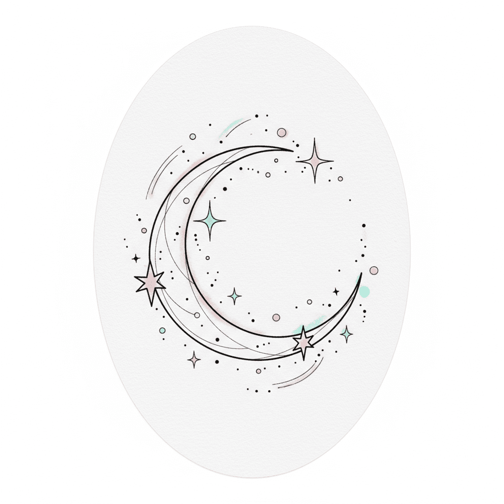 Fine Line tattoo flash design 34