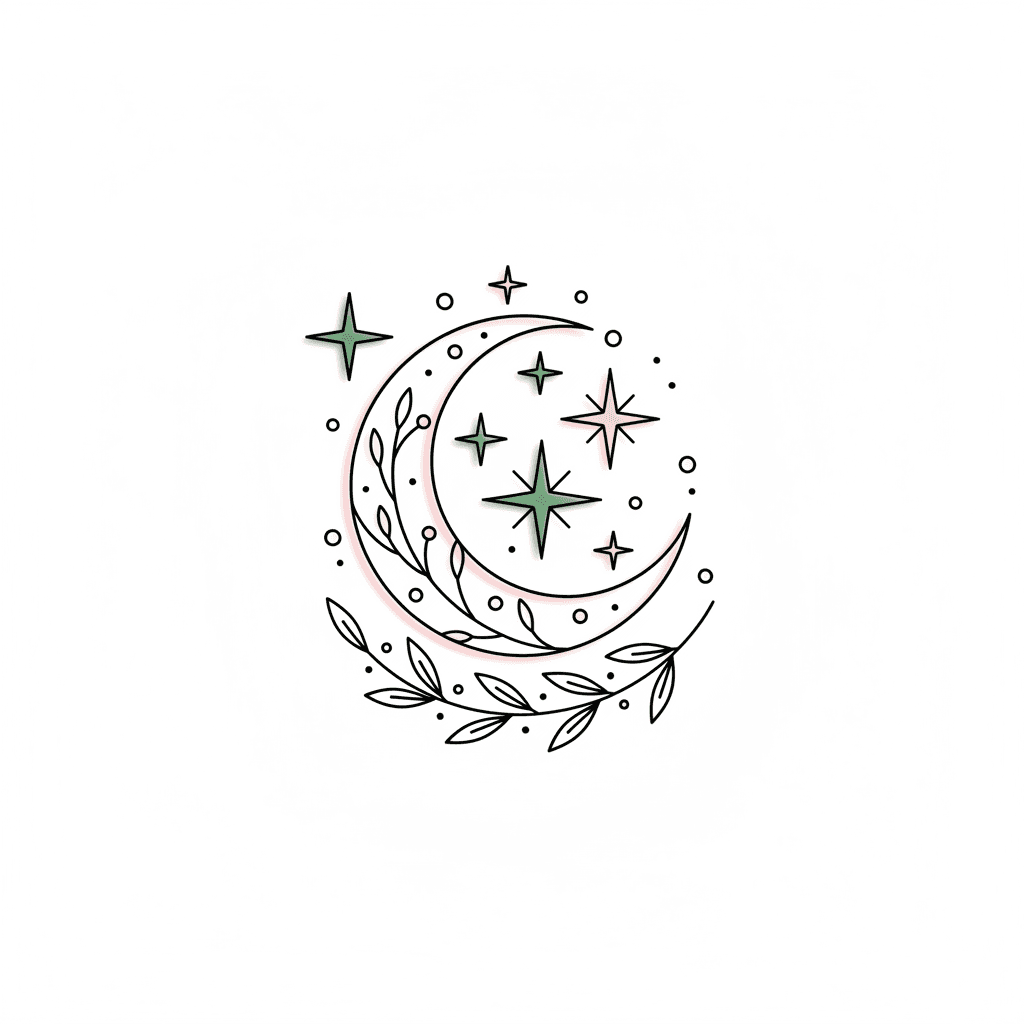 Fine Line tattoo flash design 39