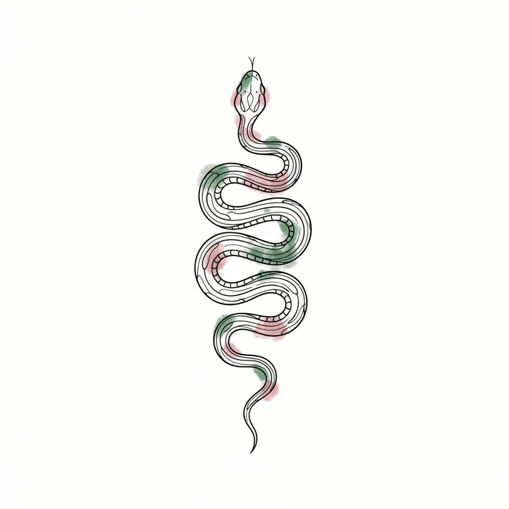 Fine Line tattoo flash design 48