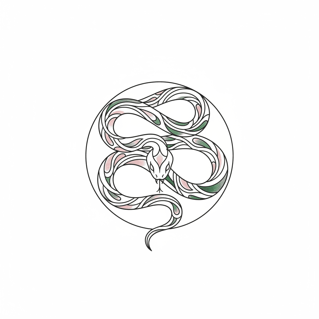 Fine Line tattoo flash design 60