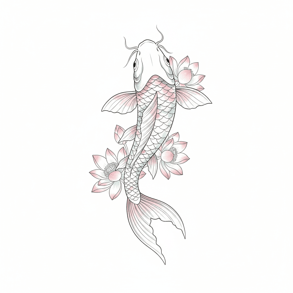 Fine Line tattoo flash design 76