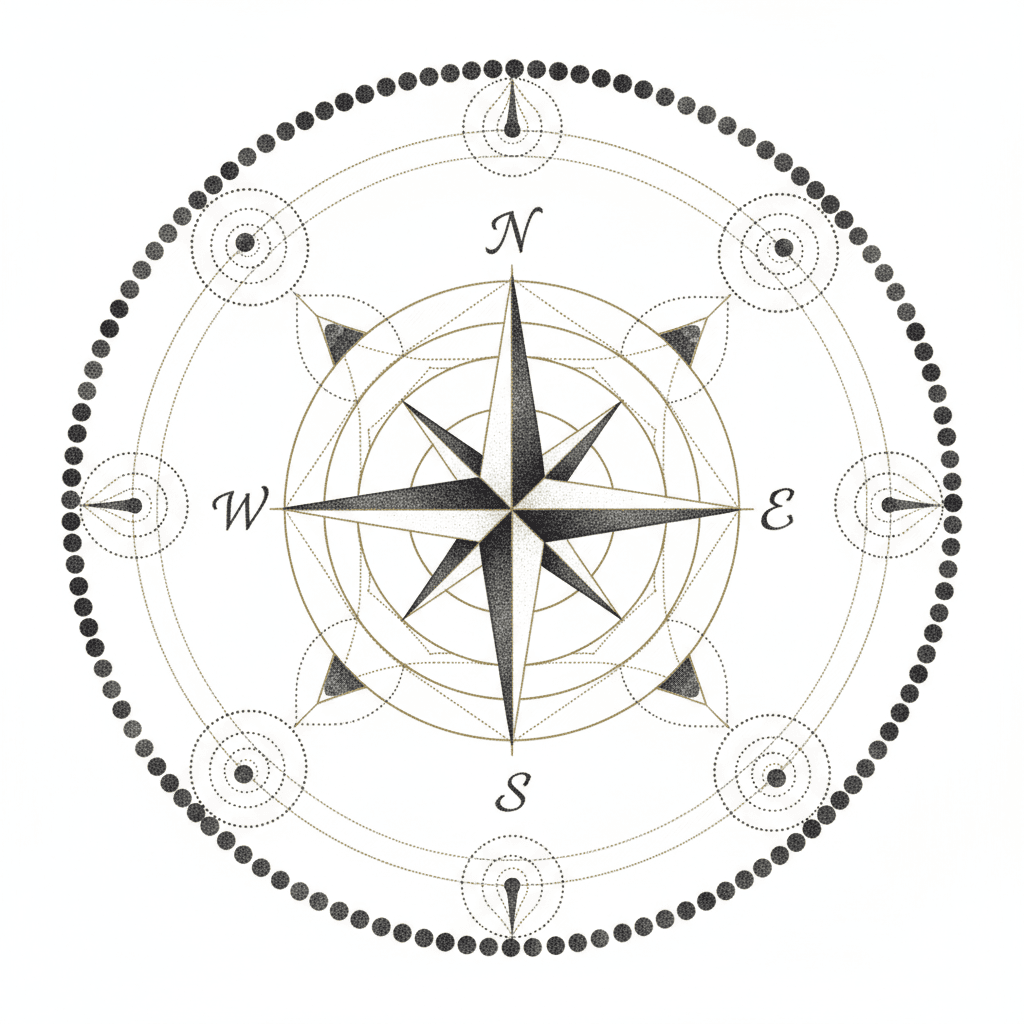 Geometric & Dotwork tattoo flash design 32