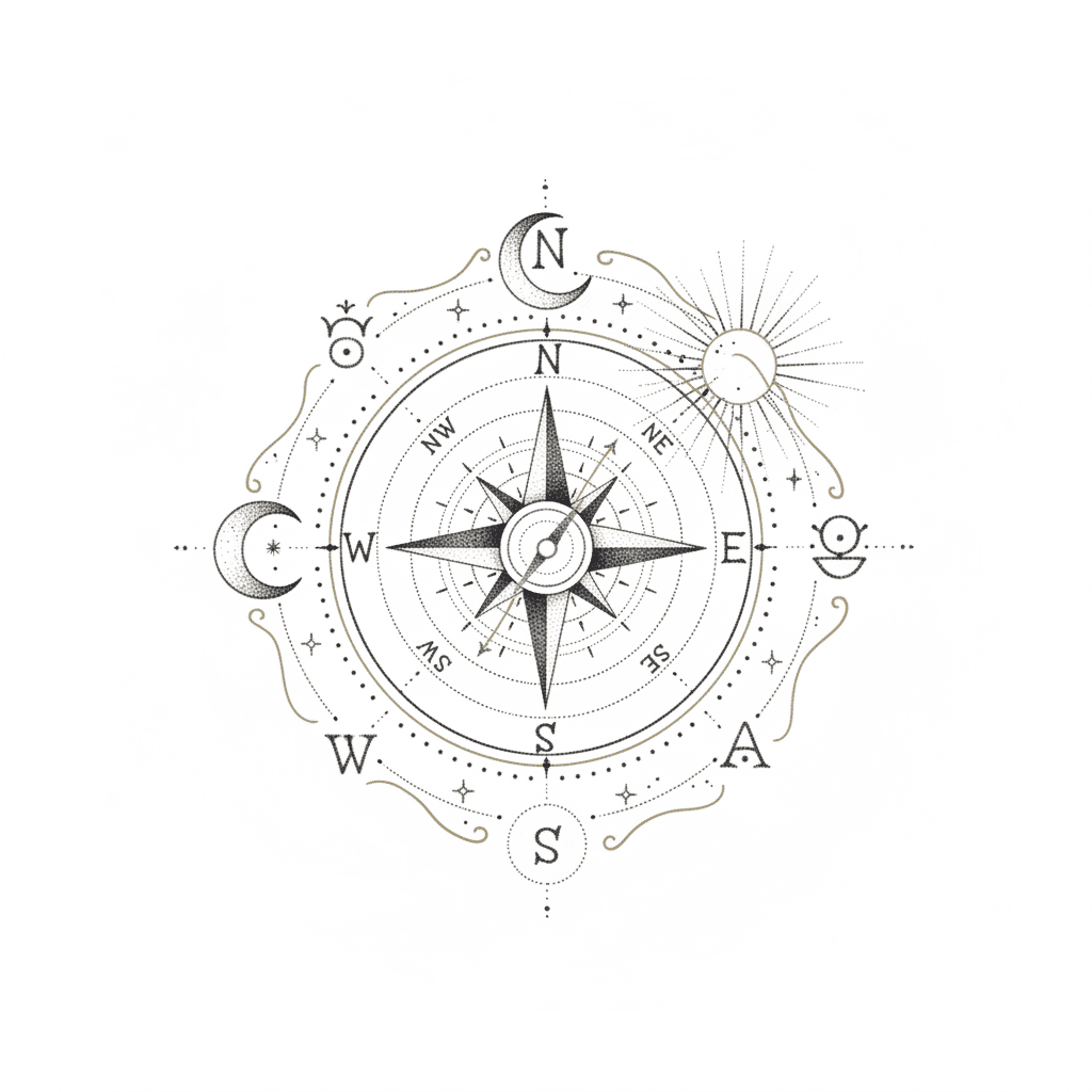 Geometric & Dotwork tattoo flash design 44