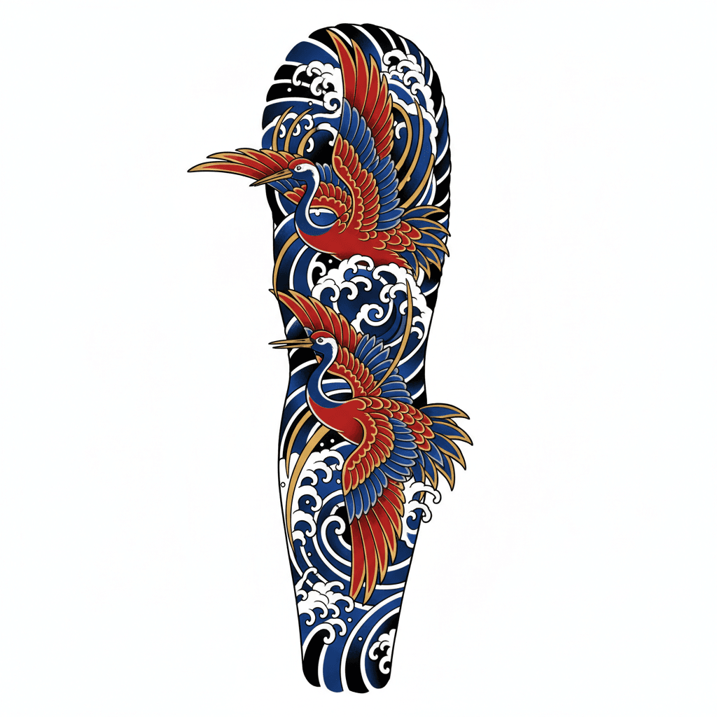 Japanese Irezumi tattoo flash design 61