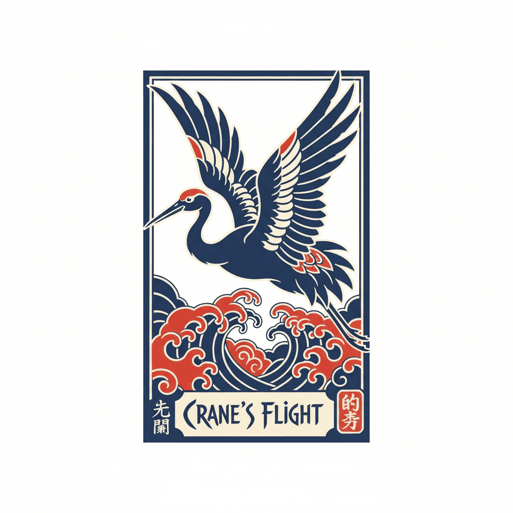 Japanese Irezumi tattoo flash design 68