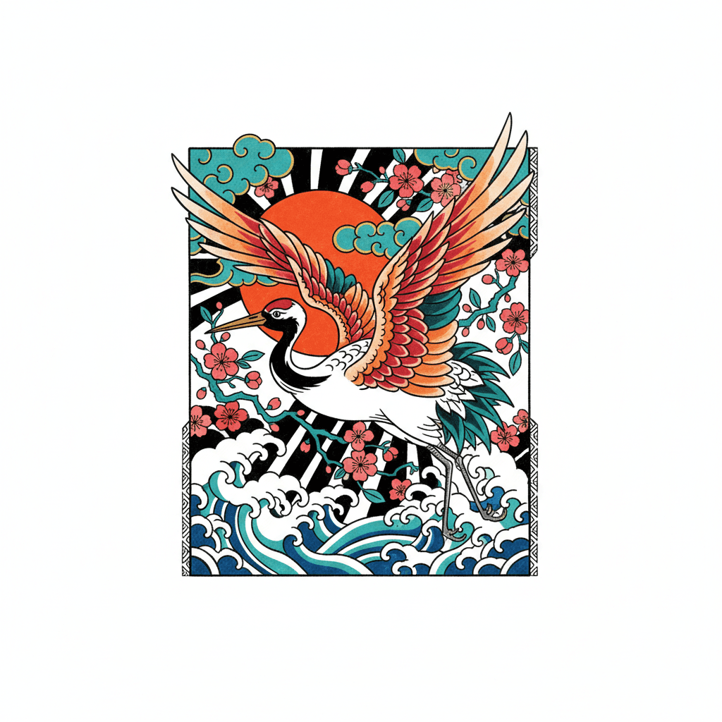 Japanese Irezumi tattoo flash design 75