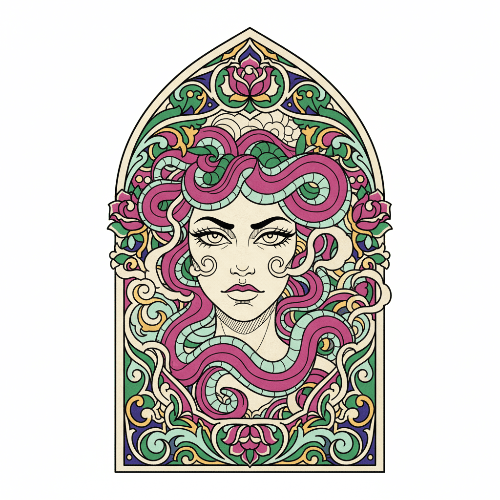 Medusa tattoo design 6