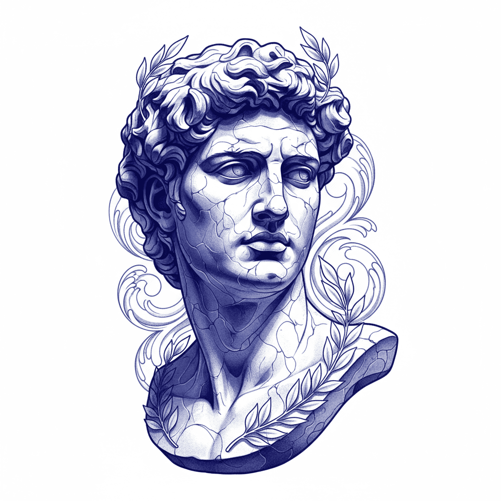 Realism tattoo flash design 107