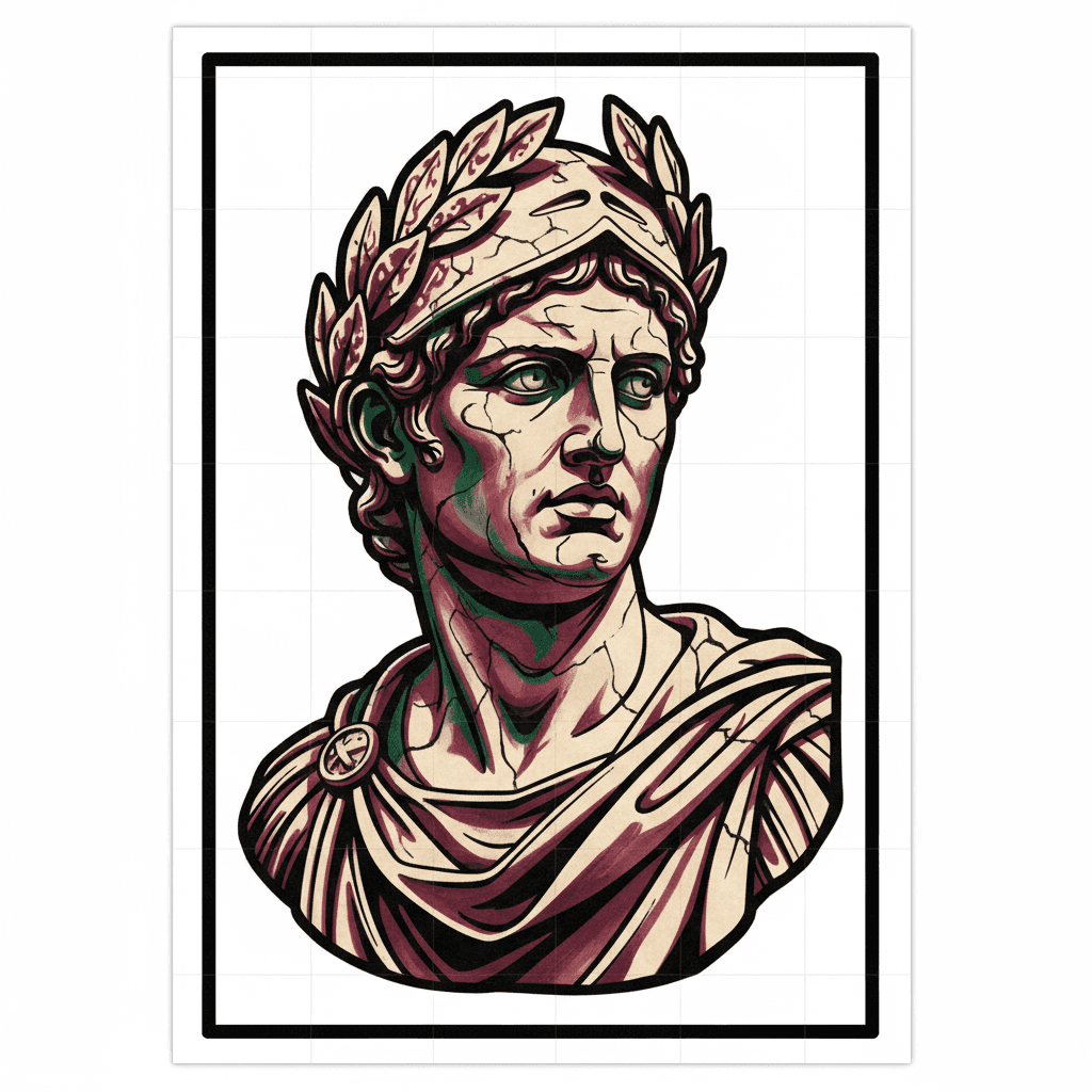 Realism tattoo flash design 108