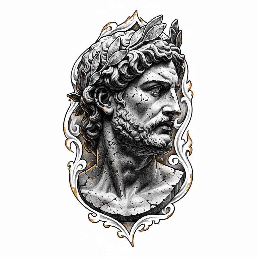 Realism tattoo flash design 109