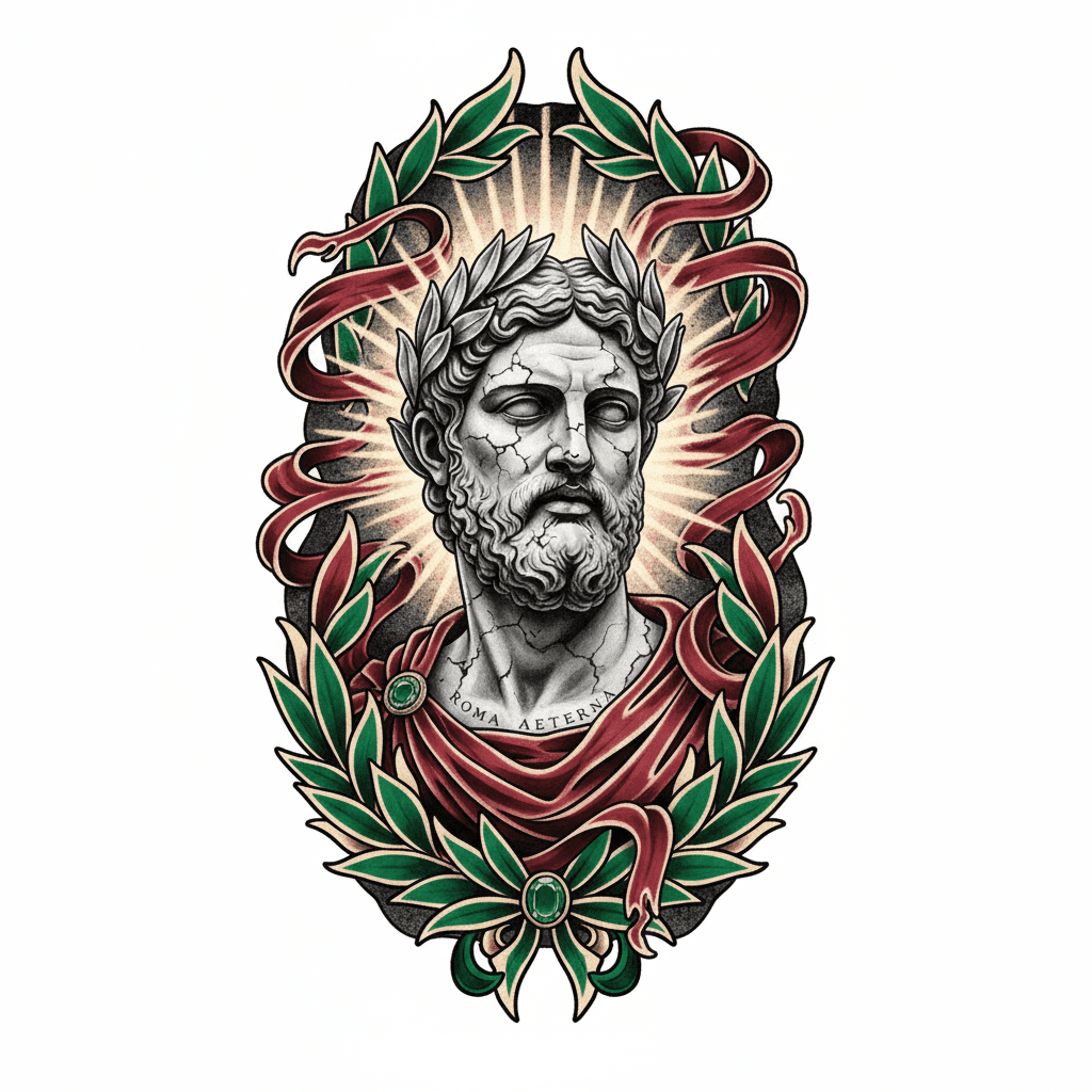 Realism tattoo flash design 111