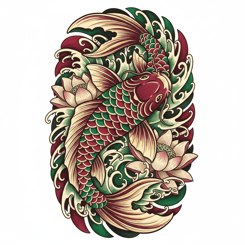 Realism tattoo flash design 123