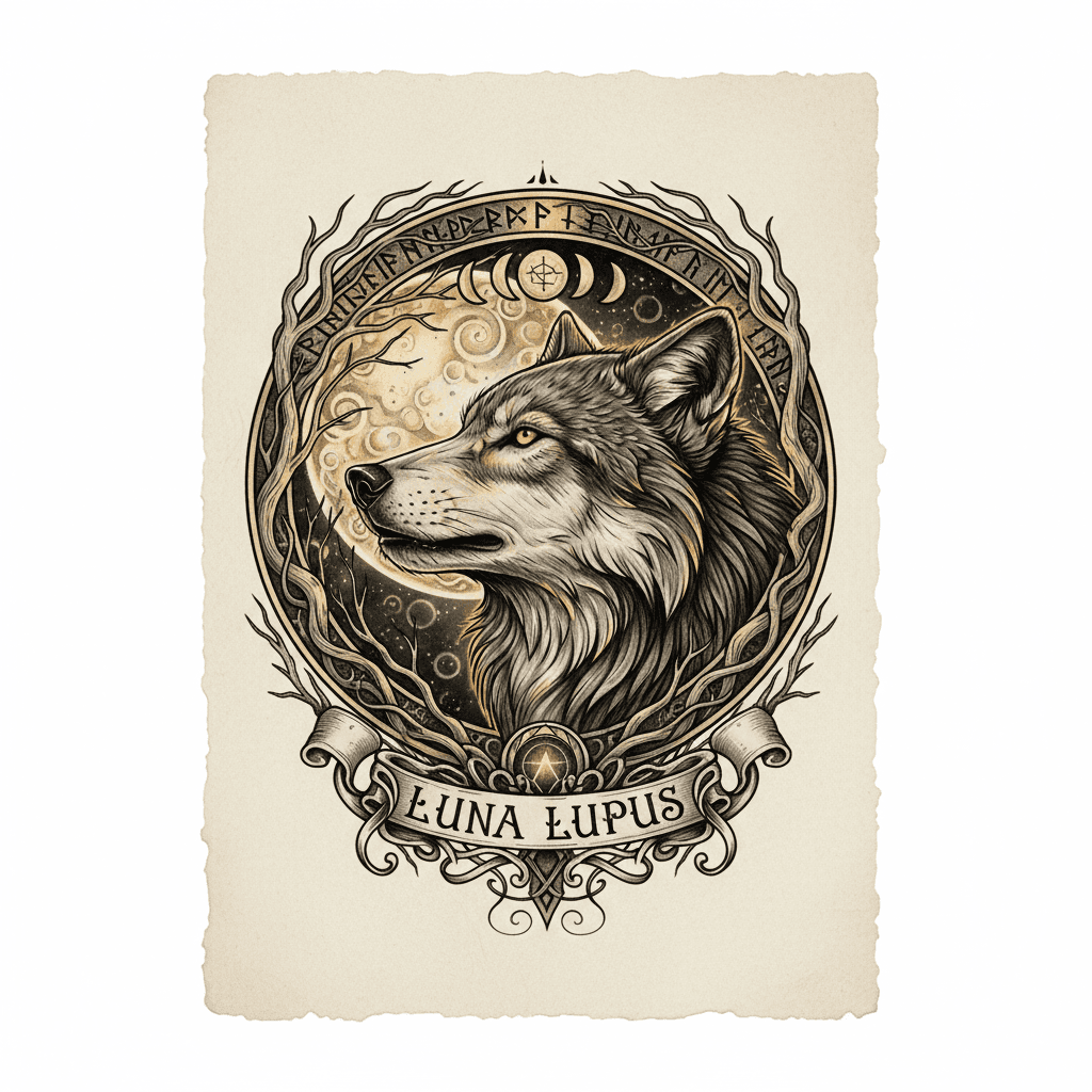 Realism tattoo flash design 37