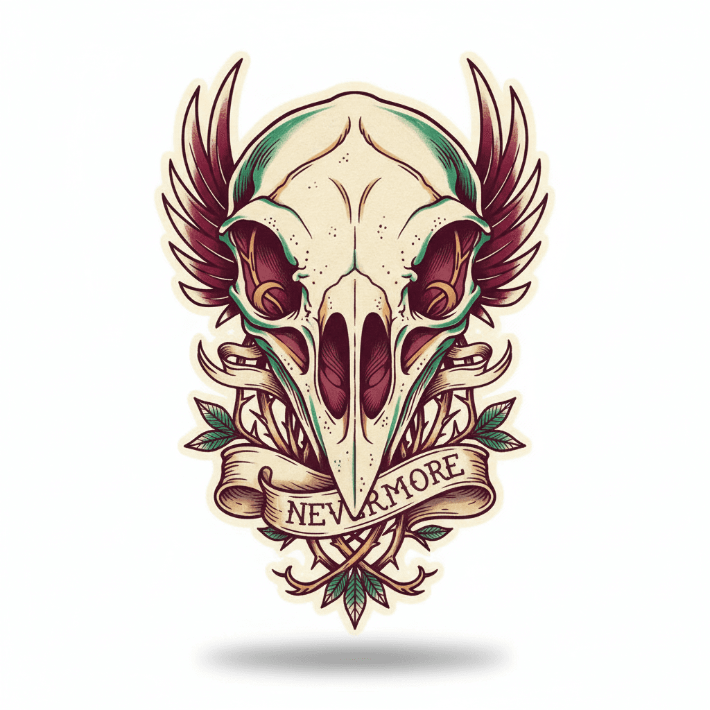 Realism tattoo flash design 48