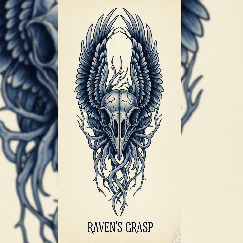 Realism tattoo flash design 50