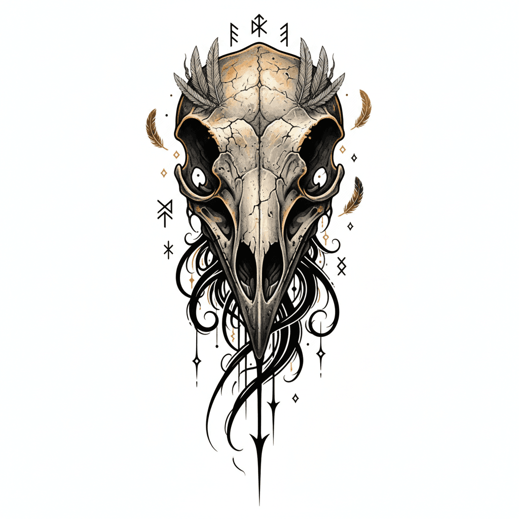 Memento mori tattoo design 5