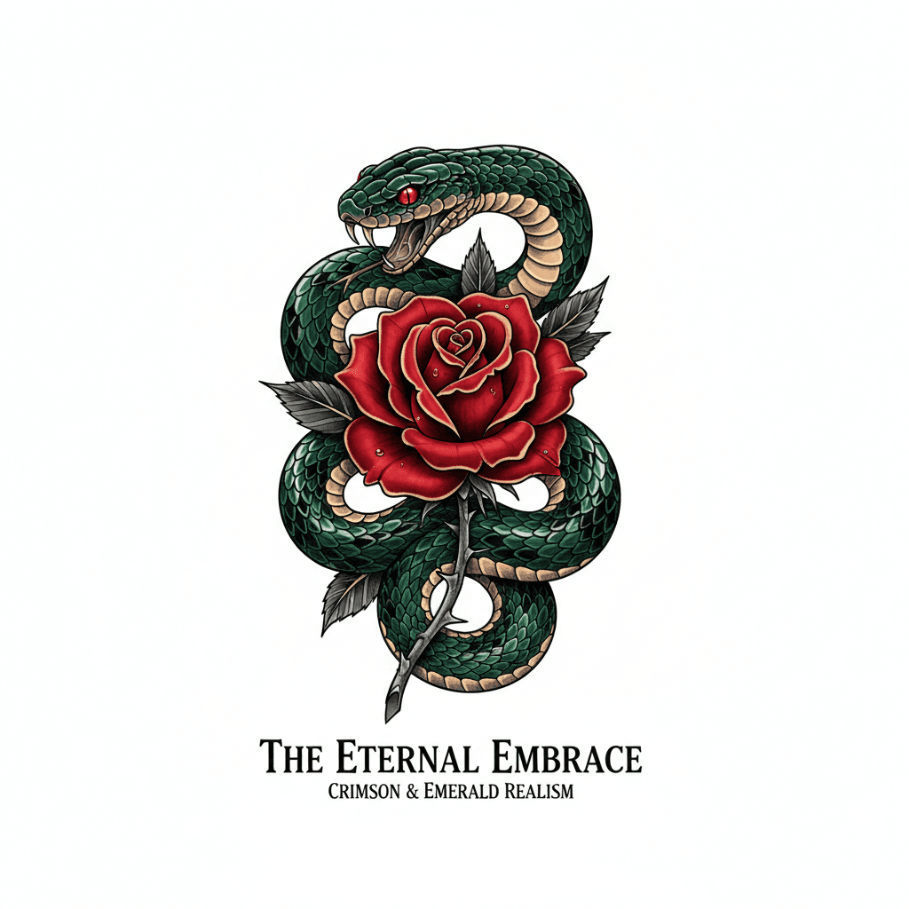 Realism tattoo flash design 69