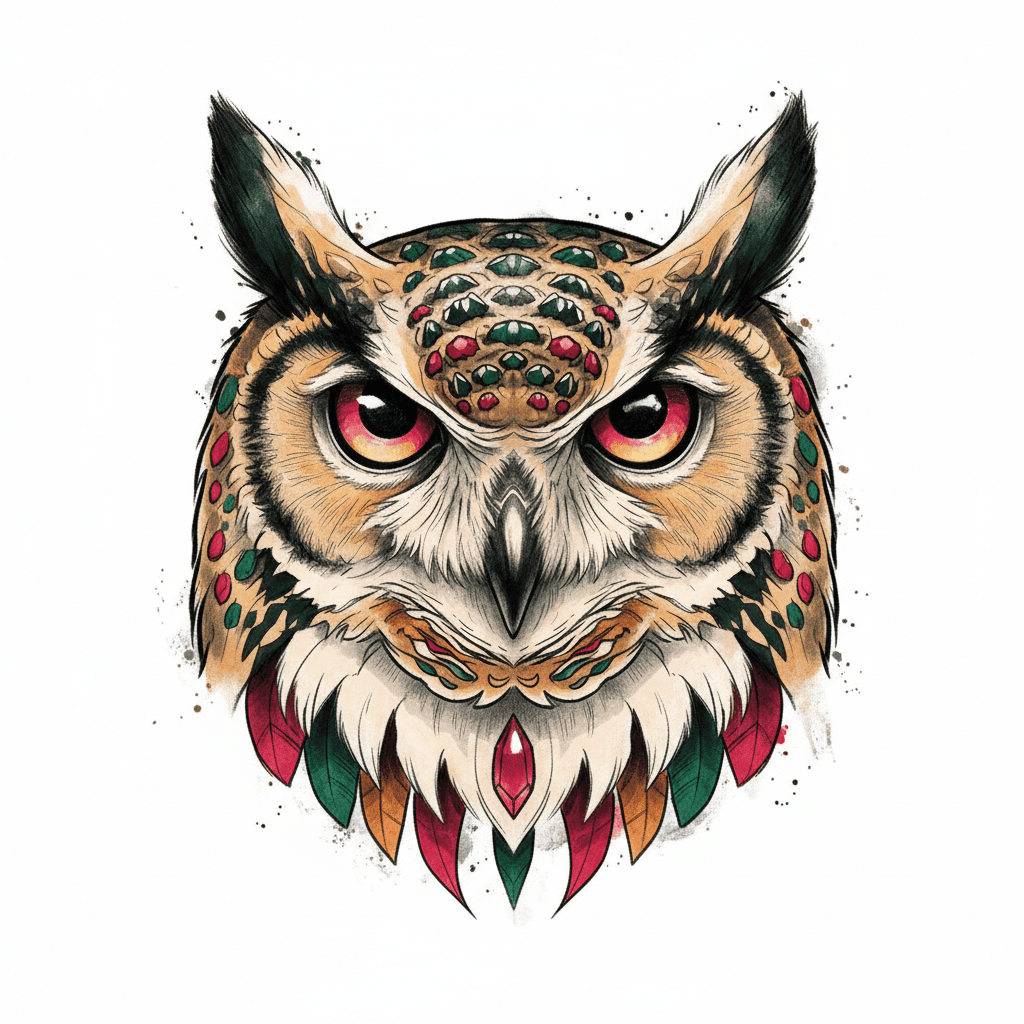 Realism tattoo flash design 93
