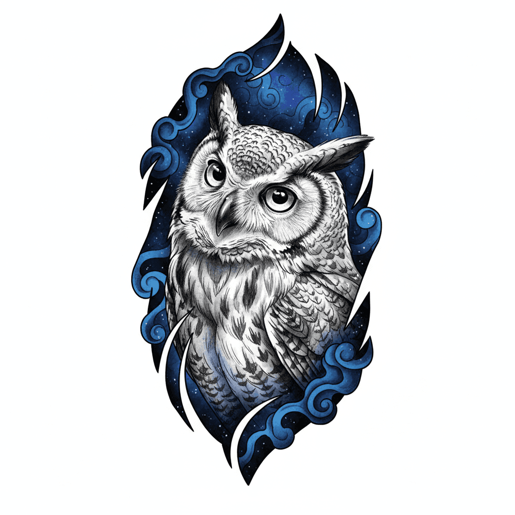 Realism tattoo flash design 95