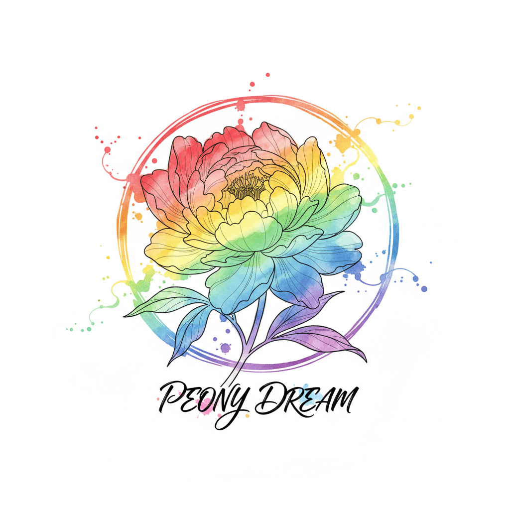 Watercolor tattoo flash design 39